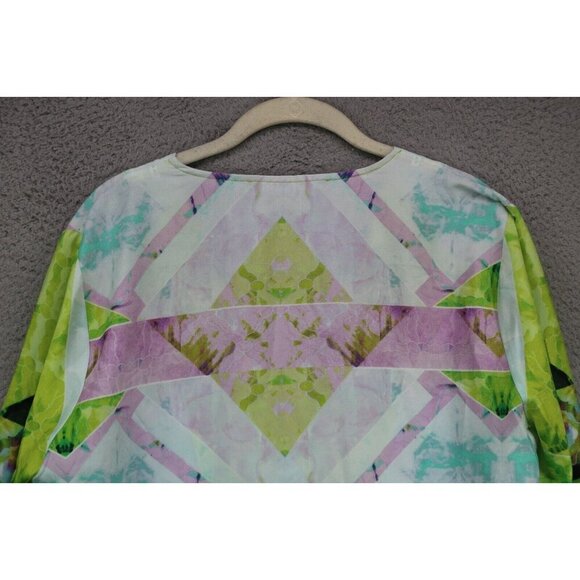 Ivanka Trump 3/4 Wide Sleeve V Neck Tunic-Size Large/XL-BOHO - Picture 10 of 10